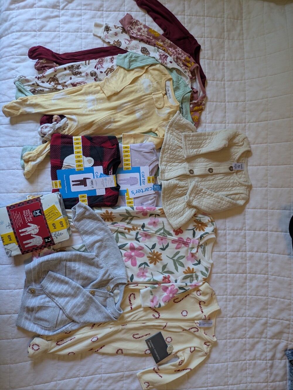 13 Items - Winter Bundle - Baby Long Sleeve Onesies & Sweaters - Some NWT